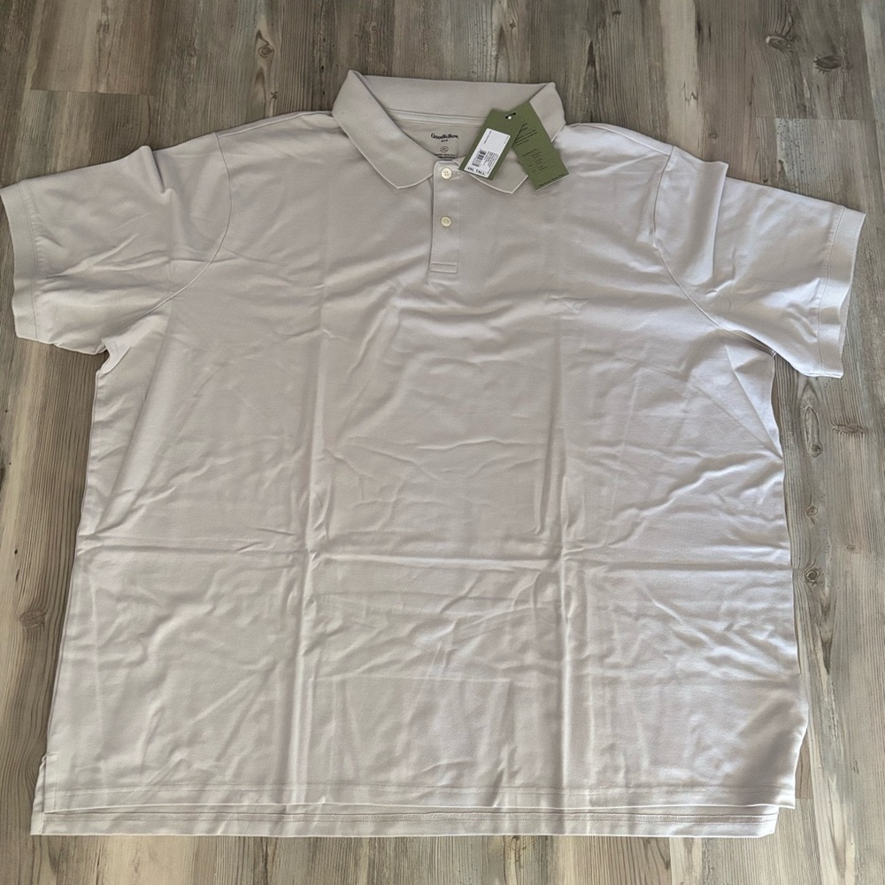 Good Fellow Light Gray Polo Shirt NWT Size 4XLT
